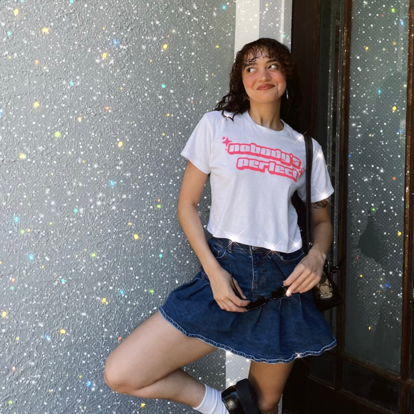 Nobody's Perfect Cropped T-shirt