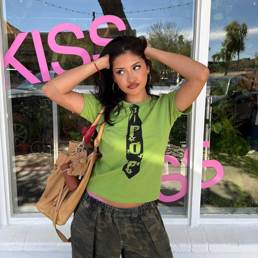 POP Faux Tie Tee
