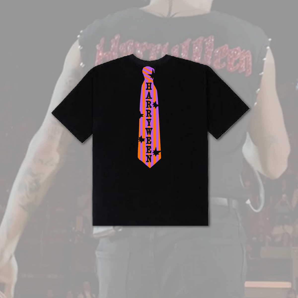 Spooky Faux Tie Tee