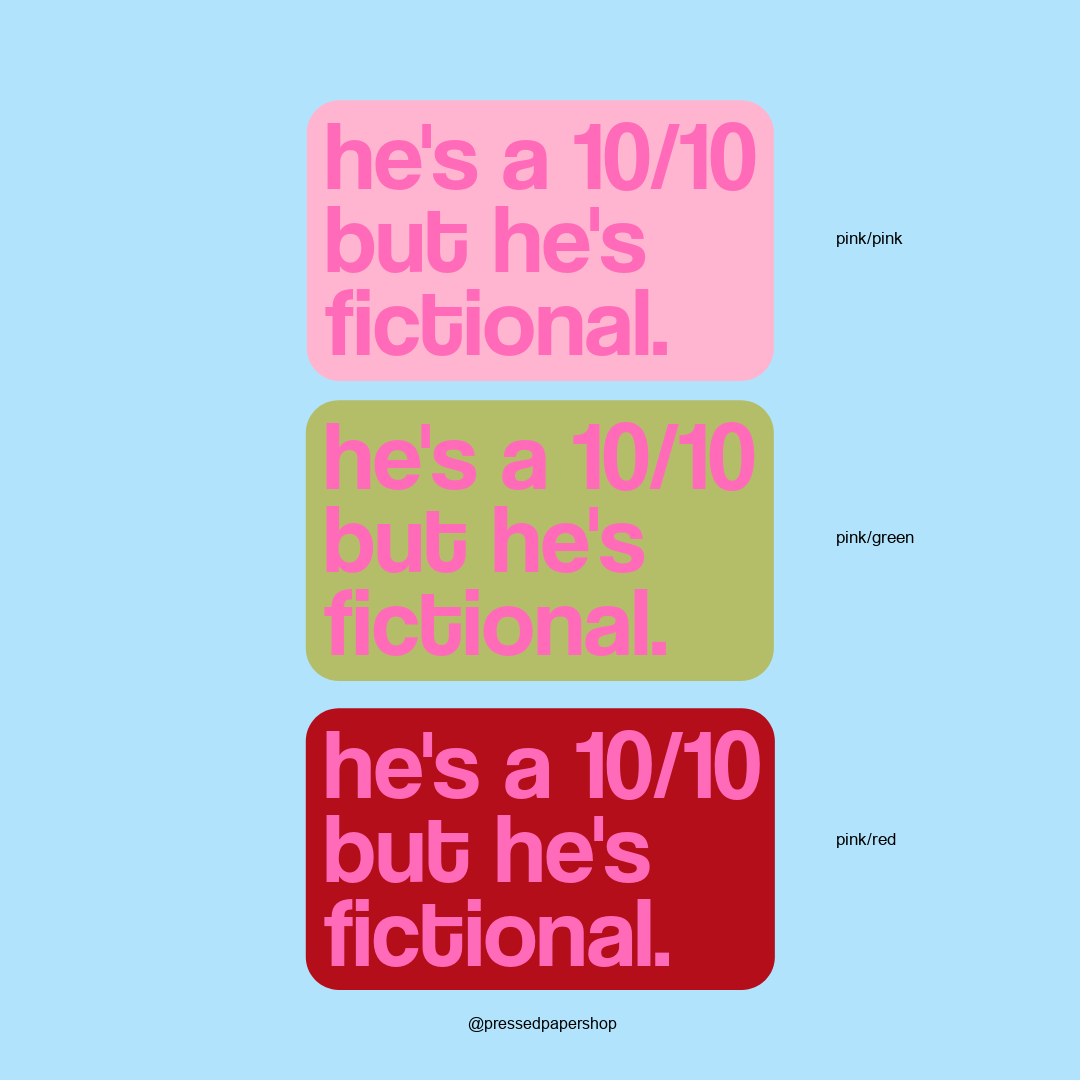 But He's Fictional Sticker